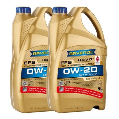 Pachet 10 litri Ulei Ravenol EFS USVO 0W20 (8+2 gratis) foto