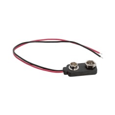 Conector baterie 9V ranforsat pe fir 15cm