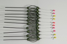 Set 10 x Montura crap cu spin + 10 pop-up foto