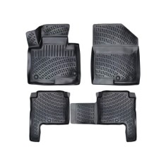 Set covorase auto din cauciuc tip tavita pentru Hyundai Santa Fe III 2012-2017
