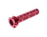 Tub acceleratie moto din aluminiu, culoare rosu, pentru Yamaha Suzuki Kawasaki Cod Produs: MX_NEW ASTT0031