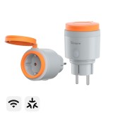 Priza smart Sonoff S61STPF WiFi 16A, pentru exterior IP44, compatibila Matter, Wi-Fi si eWeLink (S61STPF-PM-O)
