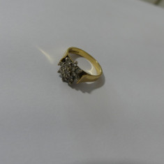 Inel aur 18CT cu diamante -77772 foto