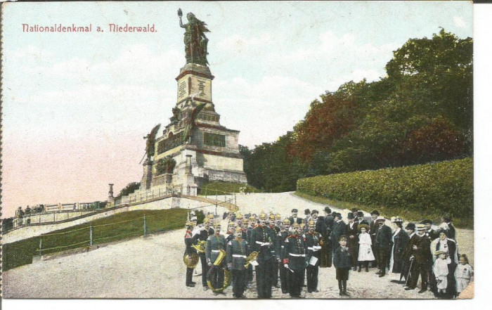 carte postala (ilustrata)-GERMANIA-Monumentul Niederwald