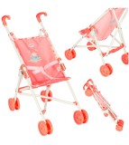 Carucior Pentru Papusi pilabil Annabell, Tip Umbrela, Roz, 26 cm x 43 cm x 53 cm, Oem