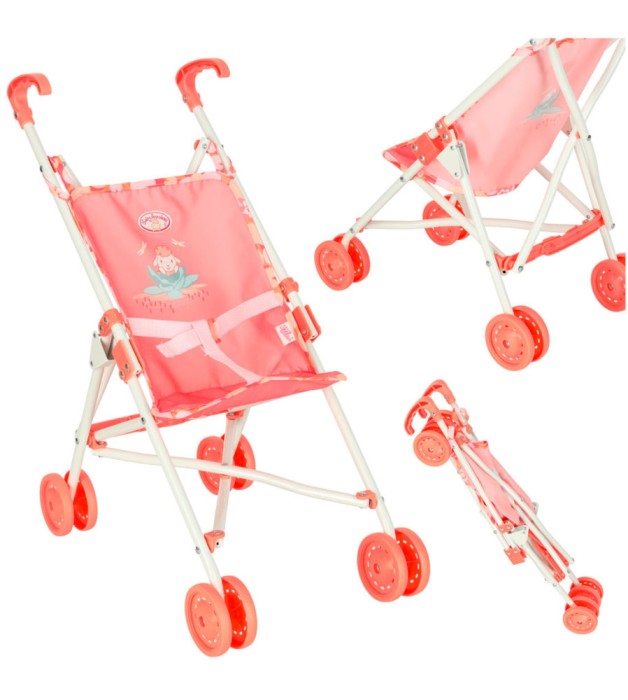 Carucior Pentru Papusi pilabil Annabell, Tip Umbrela, Roz, 26 cm x 43 cm x 53 cm
