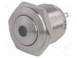 Comutator anti-vandalism ONPOW Poz: 2 SPST-NO 2A/36VDC IP65 galben