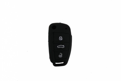 Husa Silicon Cheie AUDI - Negru Performance AutoTuning foto