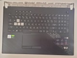 Carcasa superioara cu tastatura palmrest Laptop, Asus, ROG Strix G G731G, 90NR01T2-R32UI0, iluminare RGB, layout US, refurbished