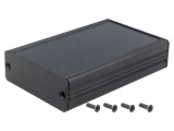Carcasă aluminiu neagră AKG 69x100x24mm