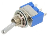 Comutator basculant 2 SPDT ON-ON 6A/125VAC pentru lipit