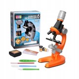 Cumpara ieftin Microscop de jucarie pentru copii, cu trei dimensiuni de marire, 100x, 400x si 1200x, dispozitivul poate