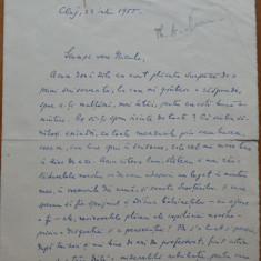 Scrisoare Teodor A. Naum catre Nicu Missir, 1955
