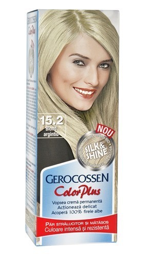 Color Plus Vopsea Pentru Par 15 2 Blond Argintiu 50 Ml Vopsea De