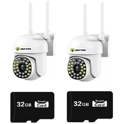 Set doua Camere de supraveghere IP wireless,Jortan JT-8161QJ + 2 carduri 32GB foto