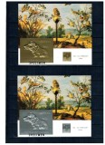 Guyana 1994 - Anul C&acirc;inelui, expo Hong Kong, folio silver, folio gold, colite neuzate SPECIMEN