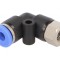 Racord push-in unghi 90&deg; M6 BLUELINE