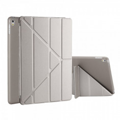 Husa flip cover activa multi pliabila pentru iPad Pro 9.7 inch A1673 / A1674, gri foto