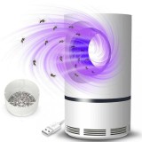 Lampa UV Anti Tantari cu Ventilator 360&deg;, 5W, USB, Sigura pentru Copii si Animale de Companie, Interior/Exterior, Alb
