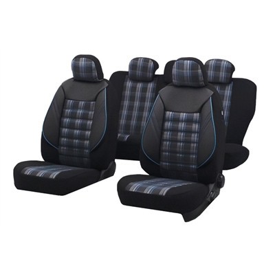 SET HUSE SCAUN SPORT NEGRU-ALBASTRU 5164 foto