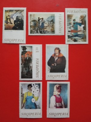 ALBANIA, PICTURI - SERIE COMPLETĂ MNH foto