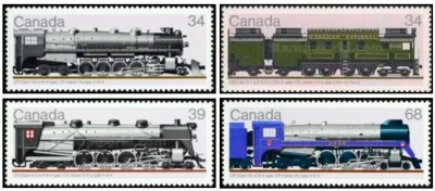Canada 1986 - locomotive, serie neuzata foto