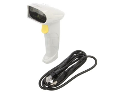 Cititor de coduri de bare alb USB 1D foto