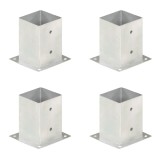 vidaXL Suporturi st&acirc;lp, 4 buc., 101 mm, metal galvanizat