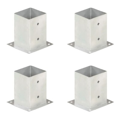 vidaXL Suporturi st&amp;acirc;lp, 4 buc., 101 mm, metal galvanizat foto