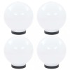 VidaXL Lămpi glob cu LED, 4 buc., 20 cm, PMMA, sferic