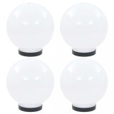 VidaXL Lămpi glob cu LED, 4 buc., 20 cm, PMMA, sferic