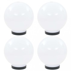 Gossi lampi glob cu led, 4 buc., 20 cm, pmma, sferic