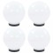 vidaXL Lămpi glob cu LED, 4 buc., 20 cm, PMMA, sferic