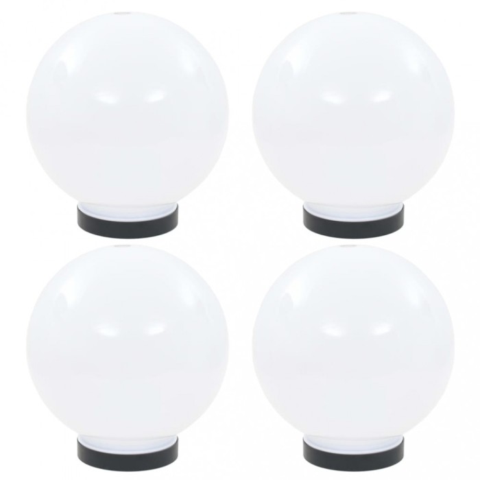 vidaXL Lămpi glob cu LED, 4 buc., 20 cm, PMMA, sferic