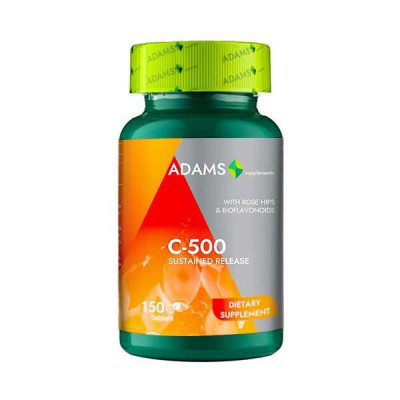 Vitamina C 500 miligrame Macese 150 capsule Adams foto