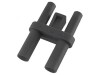 Conector banană 4mm 36A negru nichelat