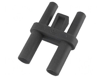 Conector banană 4mm 36A negru nichelat foto