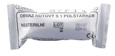 Bandaj cu 1 tampon nesteril foto