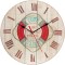 Ceas de perete Artall, diametru 30 cm, lemn, multicolor