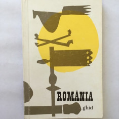 Romania, Ghid, Ed. Meridiane, 1968, autor Vasile Cucu, cu harta, stare excelenta