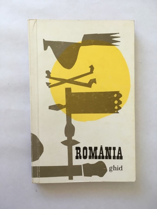 Romania, Ghid, Ed. Meridiane, 1968, autor Vasile Cucu, cu harta, stare excelenta