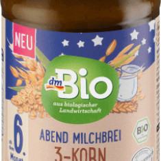 DmBio piure din trei cereale 6+ ECO 190g, 190 g