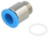 Racord Push-in Filetat Simplu Alamă Nichelată 0,95-6 bar