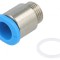 Racord Push-in Filetat Simplu Alamă Nichelată 0,95-6 bar