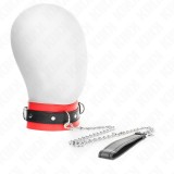 Kink Collar &amp; Gag-Zgardă cu Curea 65 cm și Lesă 54 X 4.5 cm