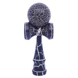 Kendama X Originala, Profesionala, Cyrax, Kendama Cracked, din Lemn &ndash; 18 cm, Crack Albastru inchis/Gri