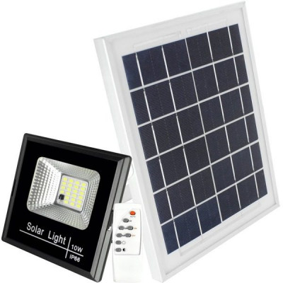 Proiector solar portabil 100W cu LED-uri alb rece, Jortan JT-BJ100W-TZ foto