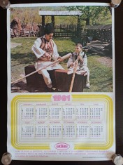 NI366 Calendar de perete ADAS 1981