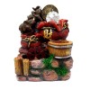 Fantana Arteziăna Decorativă Interior, 3 Ulcioare, 2 Elefanti LED, Bilă Rotativă, 20cm, Rasina, Multicolor