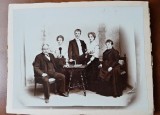 Fotografie pe carton, Familie inceput de secol XX